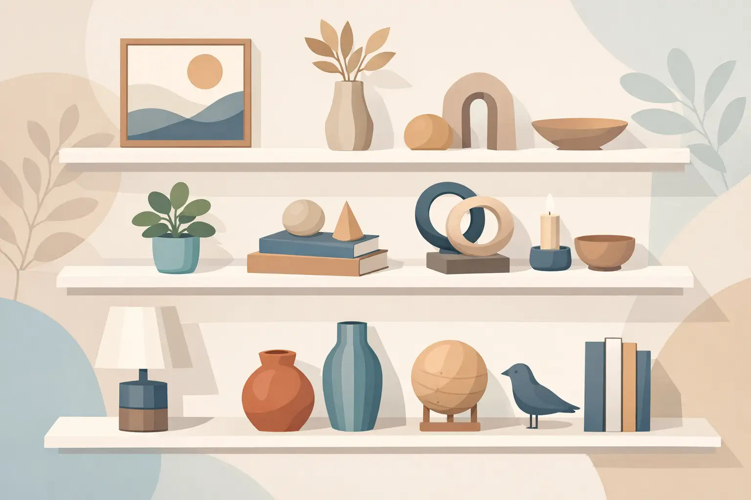 Objetos decorativos para estante: como escolher
