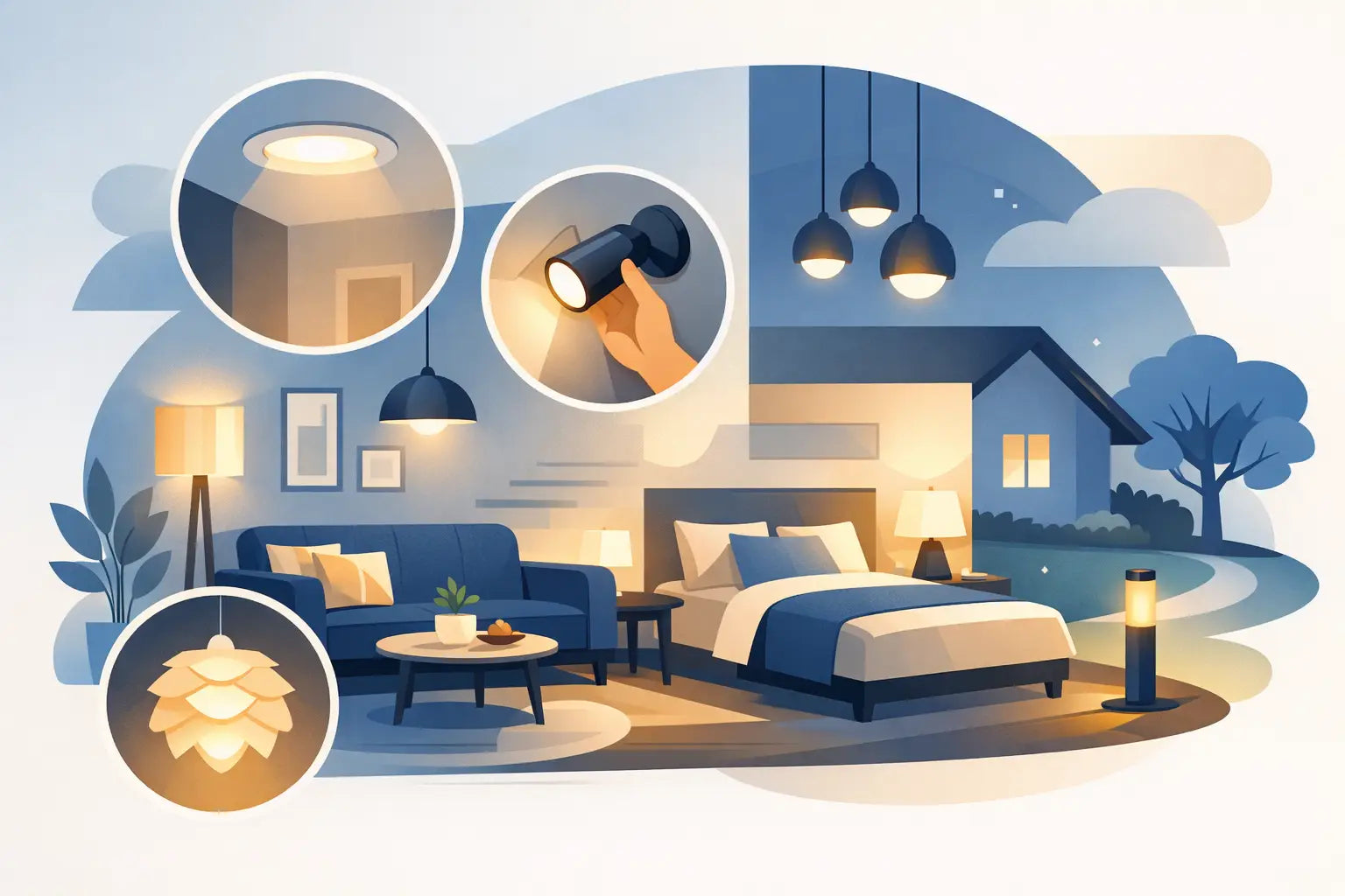 Guia de iluminação decorativa residencial