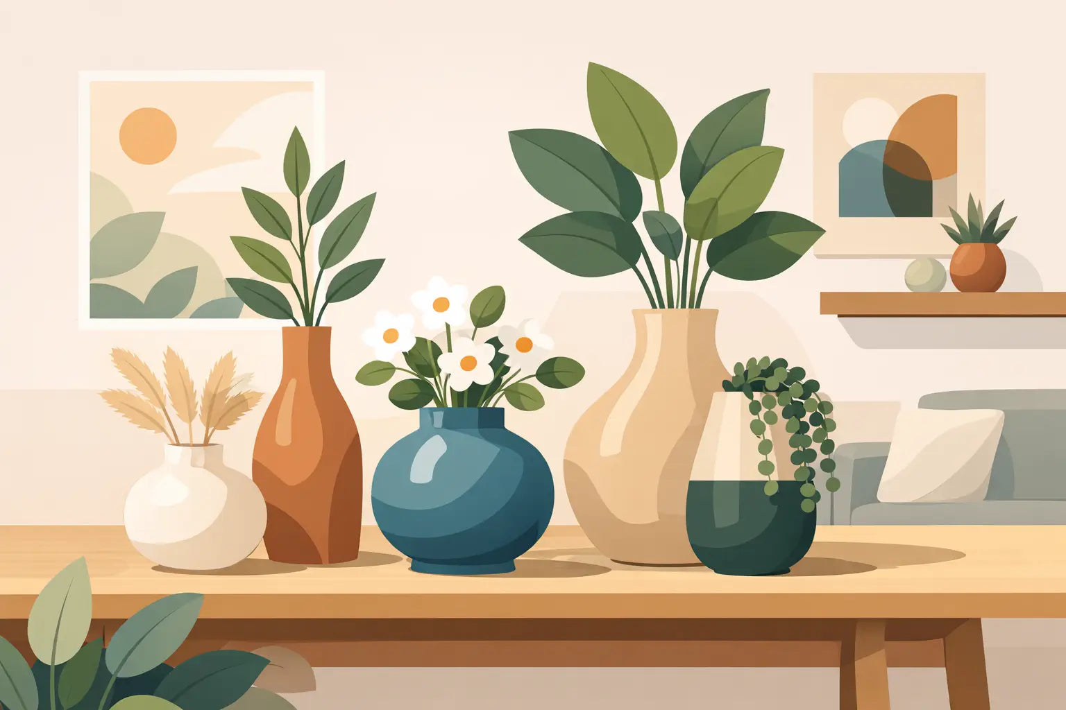 Vasos decorativos para uma casa mais viva