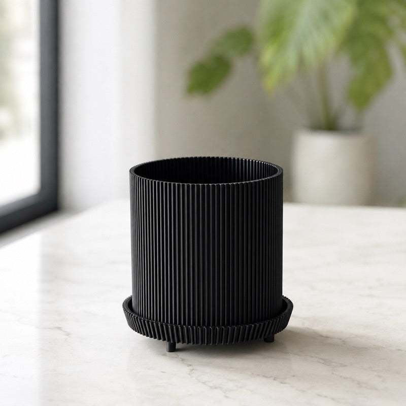 VERDEO Coleção Guarda-Chuva Vaso Decorativo Canelado Minimalista