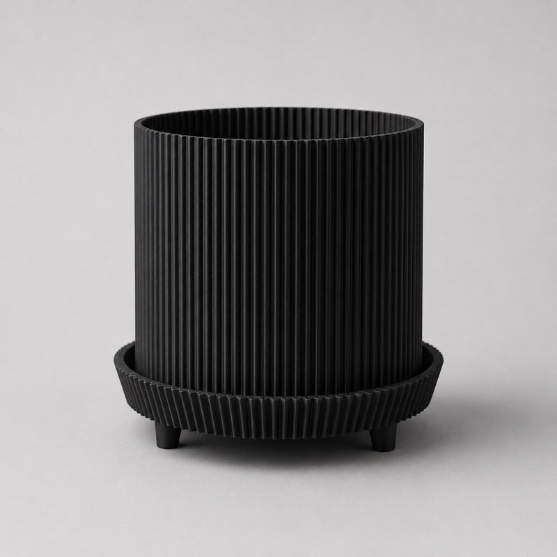 VERDEO Coleção Guarda-Chuva Vaso Decorativo Canelado Minimalista