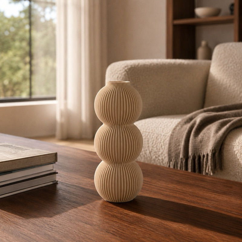 VERDEO Coleção Malabarista Vaso Decorativo Bolha Tripla Moderno