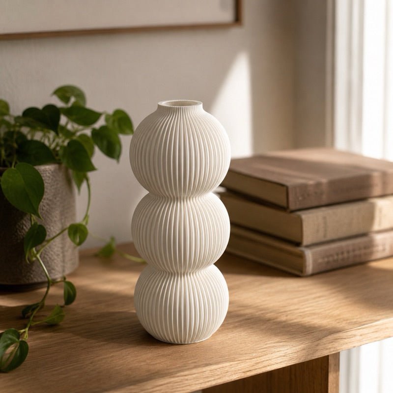 VERDEO Coleção Malabarista Vaso Decorativo Bolha Tripla Moderno