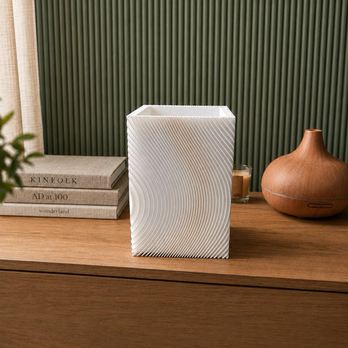 VERDEO Vaso Decorativo Geométrico Moderno Coleção Caixa | Minimalista para Sala, Quarto e Escritório