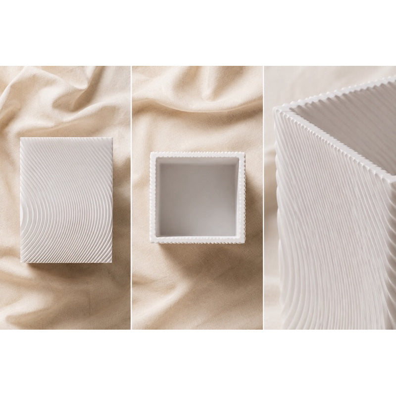 VERDEO Vaso Decorativo Geométrico Moderno Coleção Caixa | Minimalista para Sala, Quarto e Escritório