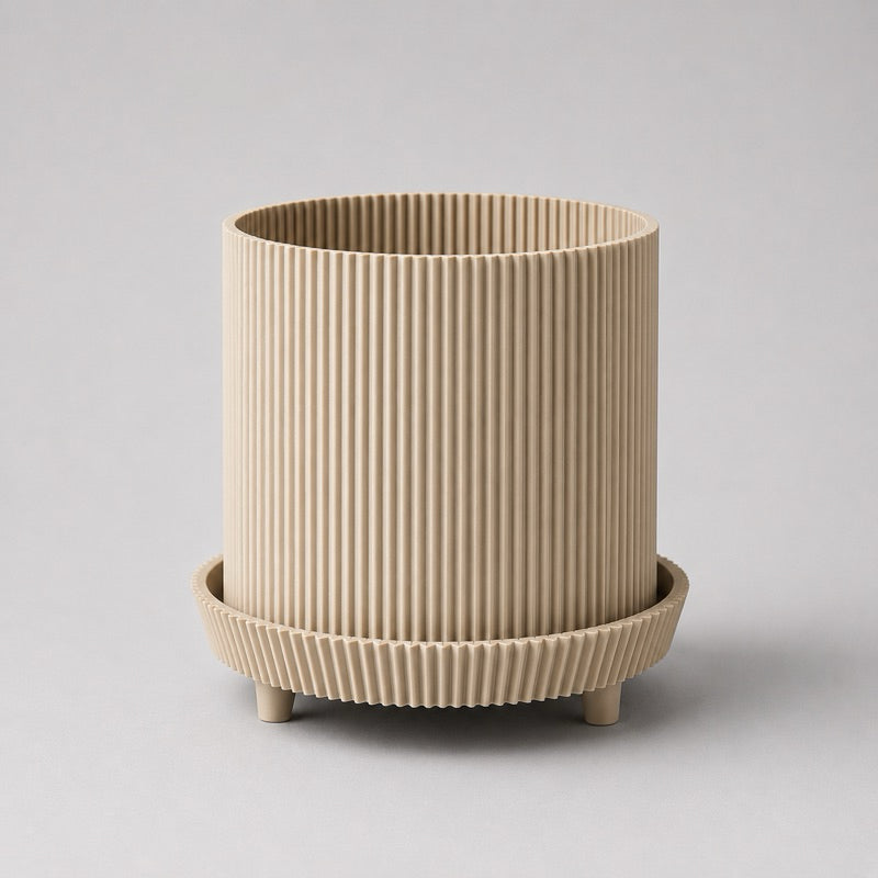 VERDEO Coleção Guarda-Chuva Vaso Decorativo Canelado Minimalista
